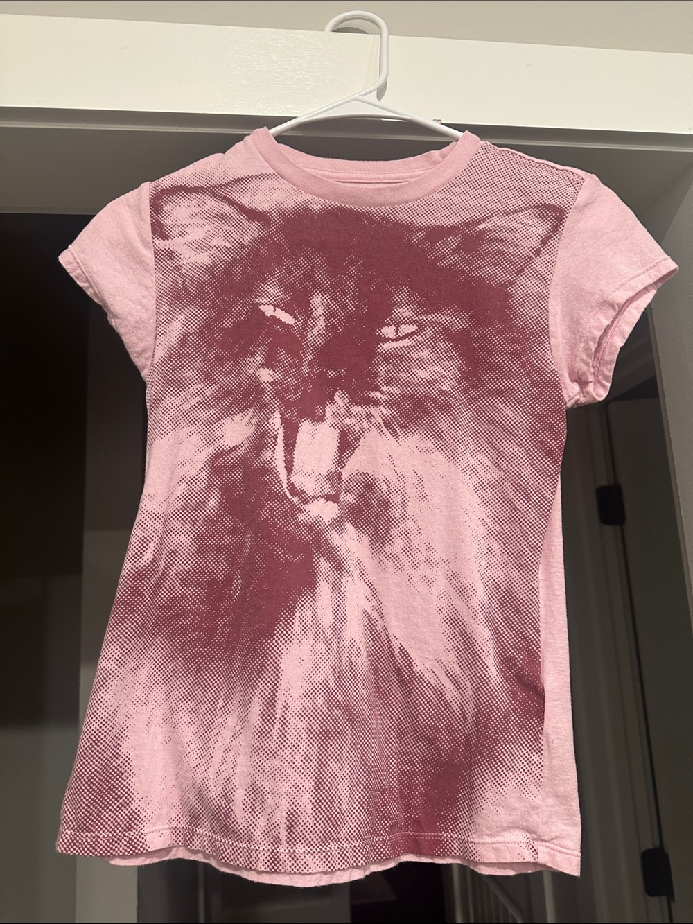 Women’s Pink Graphic Lion Tee